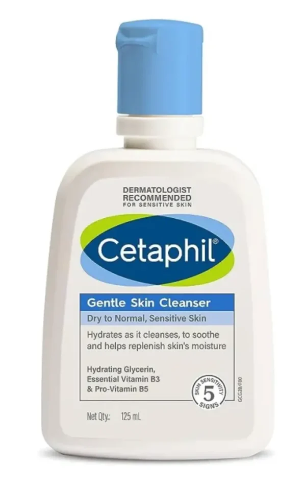 CETAPHIL GENTLE SKIN CLEANSER DRY TO NORMAL, SENSITIVE SKIN 125ML