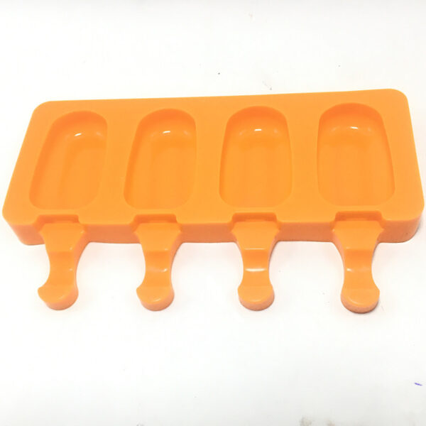 4pc Silicone Frozen Ice Cream Mold Juice Popsicle Maker Ice Lolly Pop Mould