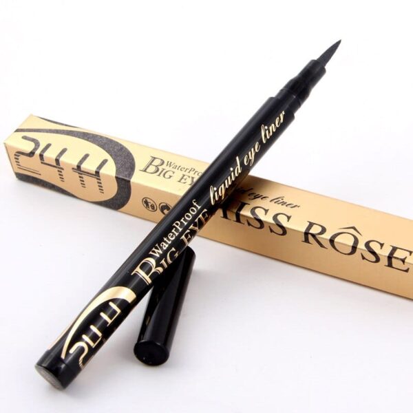 Miss Rose Liquid Eyeliner Waterproof Eye Liner Pencil Black Easy To Wear Fast/Quick Dry Eye Pencil