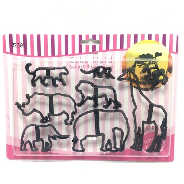 Cake Mold Safari Silhouette Set