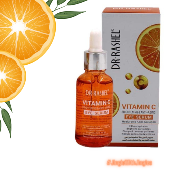 DR . RASHEL Vitamin C- Brightening and anti aging EYE SERUM Hyaluronic Acid, Collagen