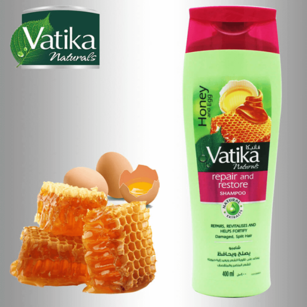 VATIKA honey and egg-repair and restore shampoo - Image 2