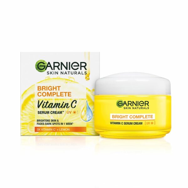 GARNIER SKIN NATURALS BRIGHT COMPLETE  VITAMIN C  SERUM CREAM 45G