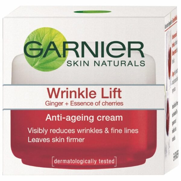 GARNIER SKIN NATURALS WRINKLE LIFE ANTI- AGEING CREAM 40G